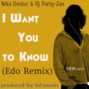 Nika Dostur & Dj Party-Zan - I Want You to Know